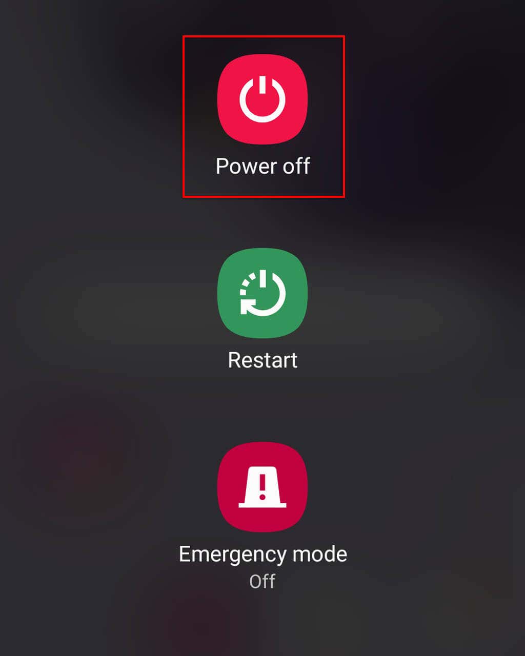 Turn off your device by pressing the power button
Wait for a few seconds and turn on your device again
