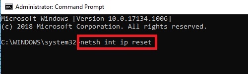 Type "netsh int tcp reset" and press Enter
Restart your computer