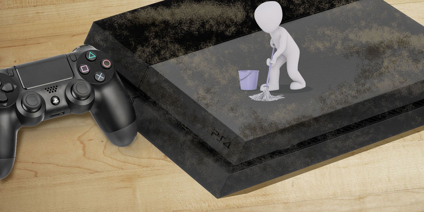 Unplug the PS3 and place it on a clean, flat surface.
Use a can of compressed air to blow out any dust or debris from the vents and fan.