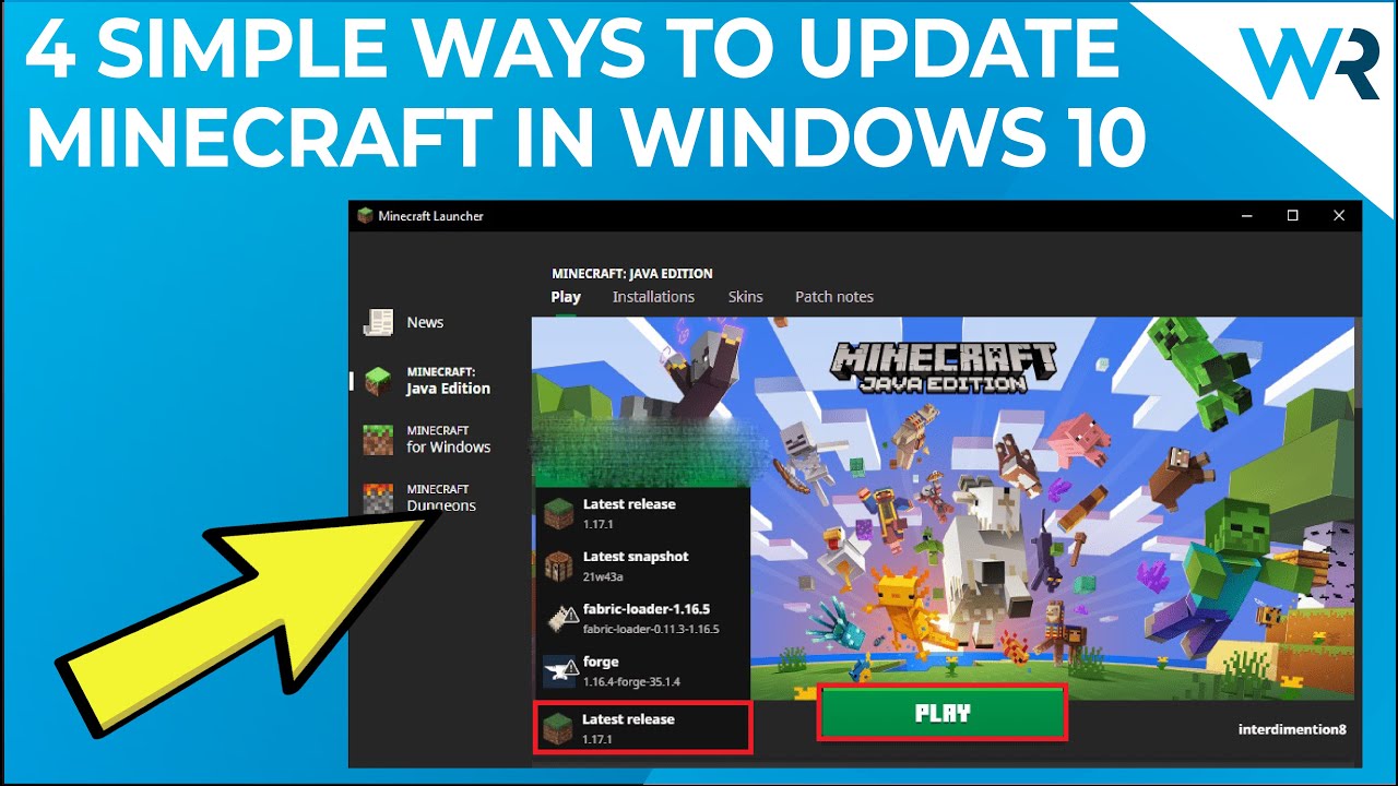 Update Minecraft and Java 
 Check for updates on the Minecraft launcher