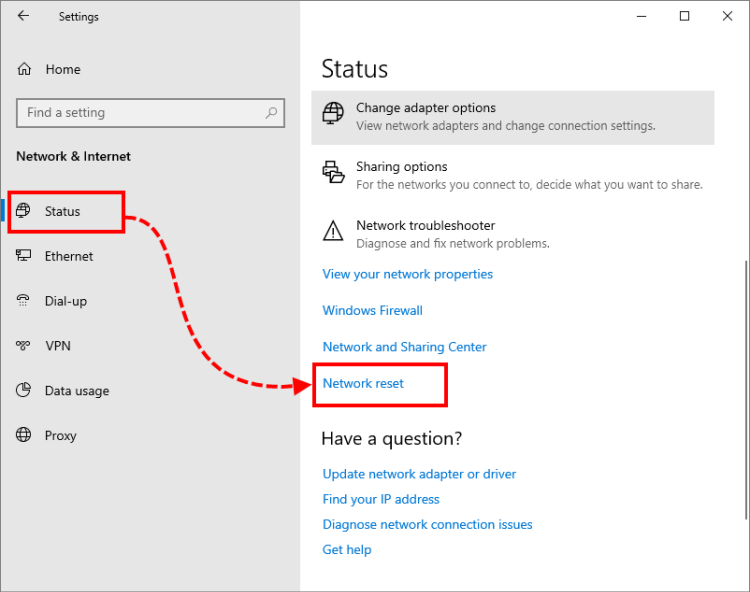 Use a Wired Connection
Reset Network Settings