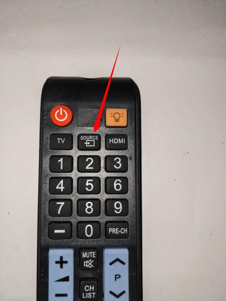 Using the TV remote control, press the "Input" or "Source" button.
Scroll through the available input sources until you find the one corresponding to the HDMI port that your laptop is connected to.