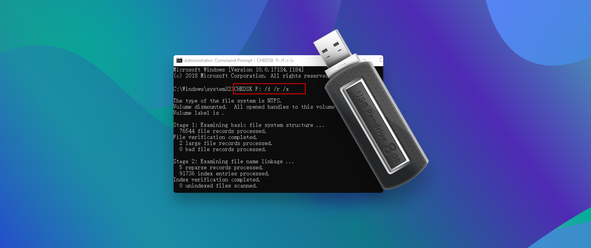 Verify USB drive is formatted correctly
Check if USB drive is set to "Hidden" in Windows