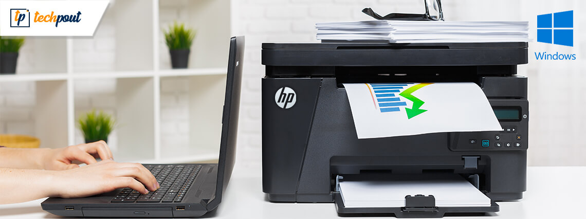 Visit the HP website and download the latest driver for your printer model.
Install the driver and restart your computer.