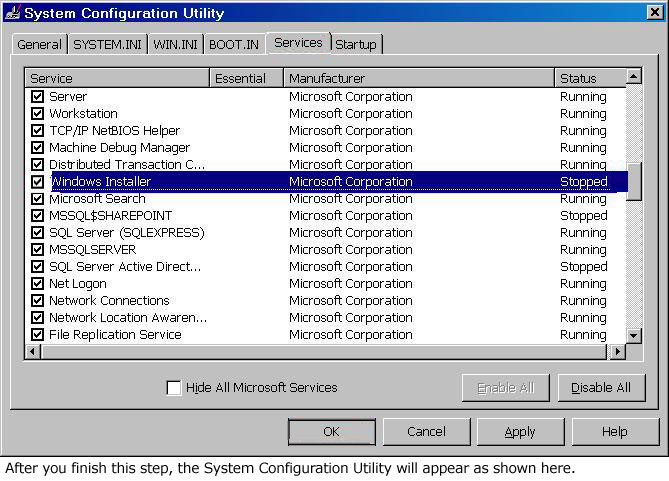 Windows Installer Service icon