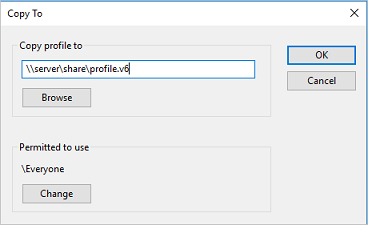 Windows User Profile settings