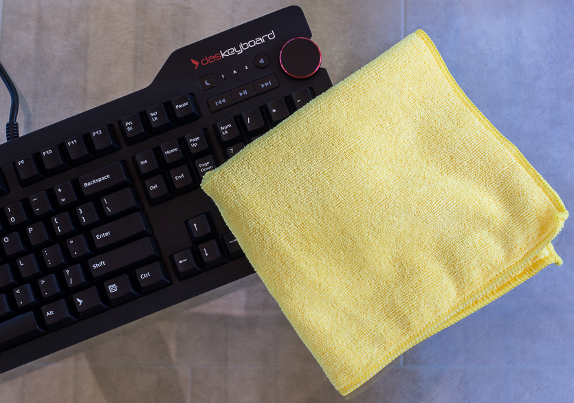 Wipe down the keyboard surface with a damp cloth
Allow the keycaps and keyboard to dry completely before reassembling