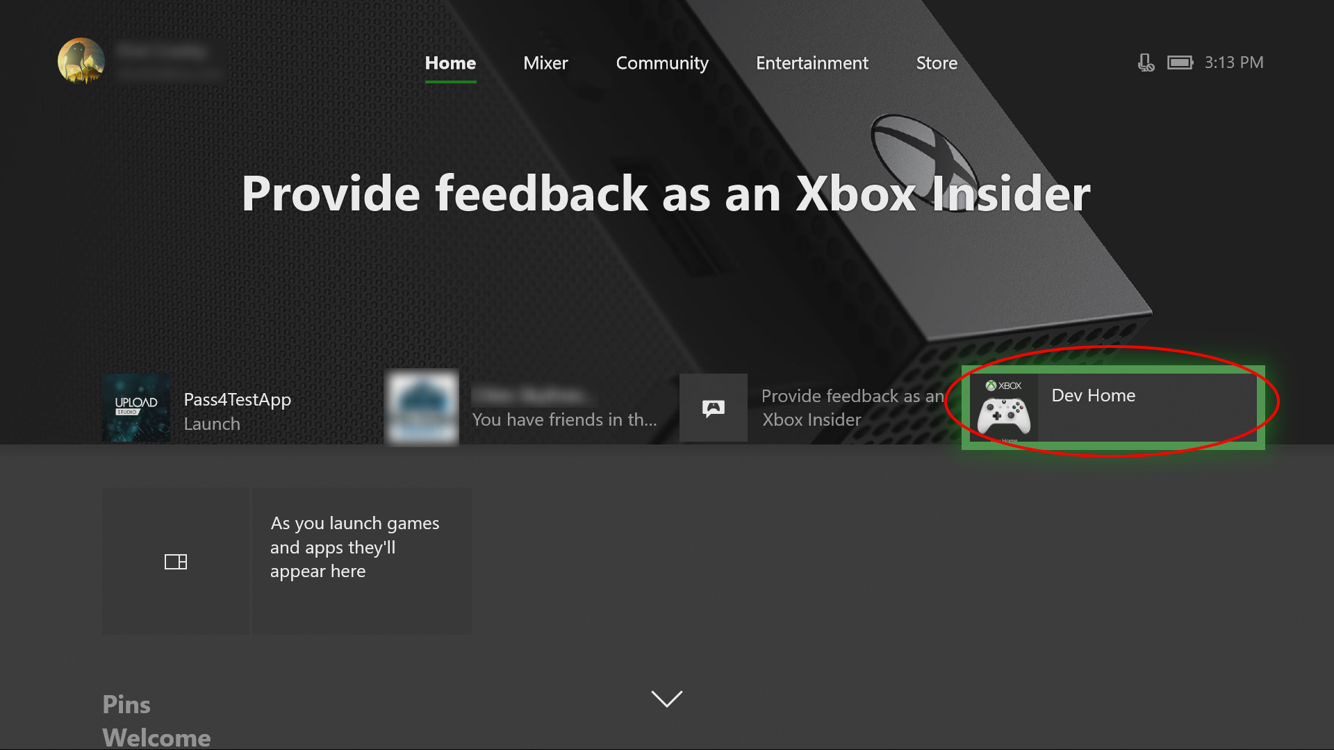 Xbox One profile settings